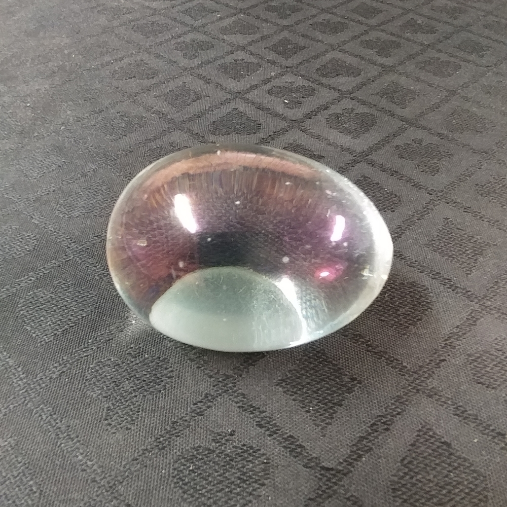 Paperweight, Clear Glass Egg